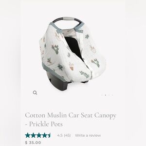 Little Unicorn Car Seat Canopy in Prickle Pots